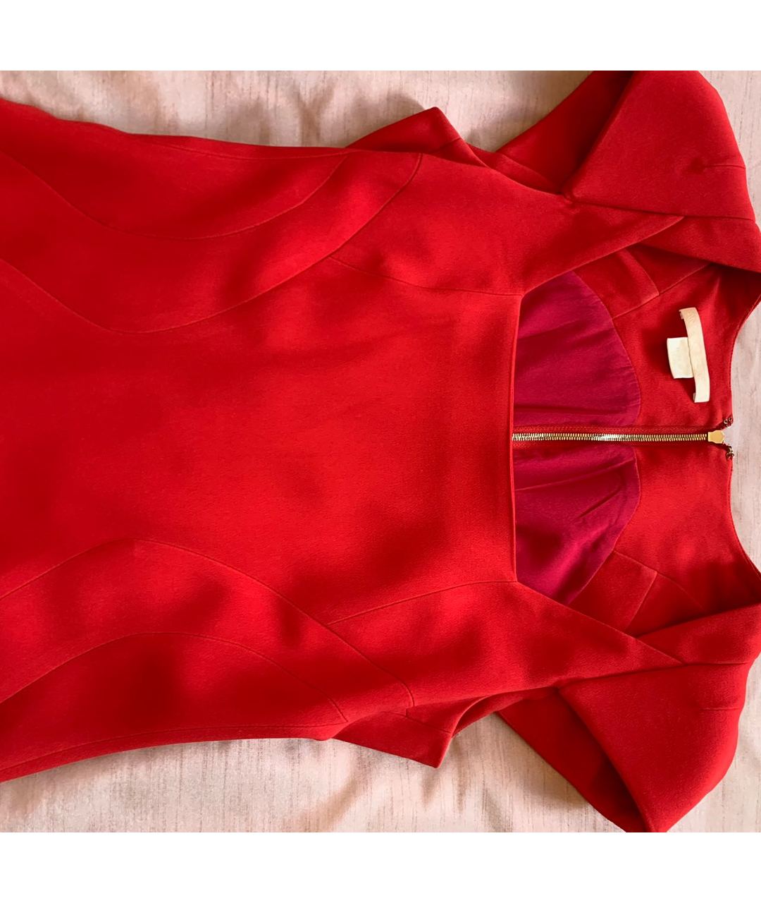 ANTONIO BERARDI Красное креповое повседневное платье, фото 7
