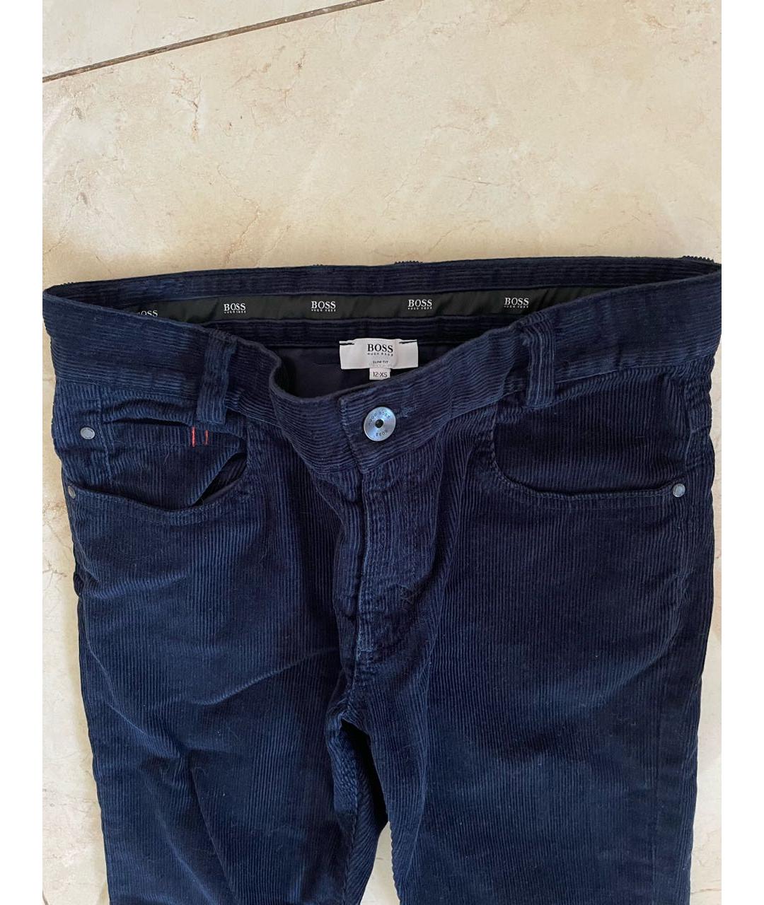 HUGO BOSS Темно-синие брюки и шорты, фото 3