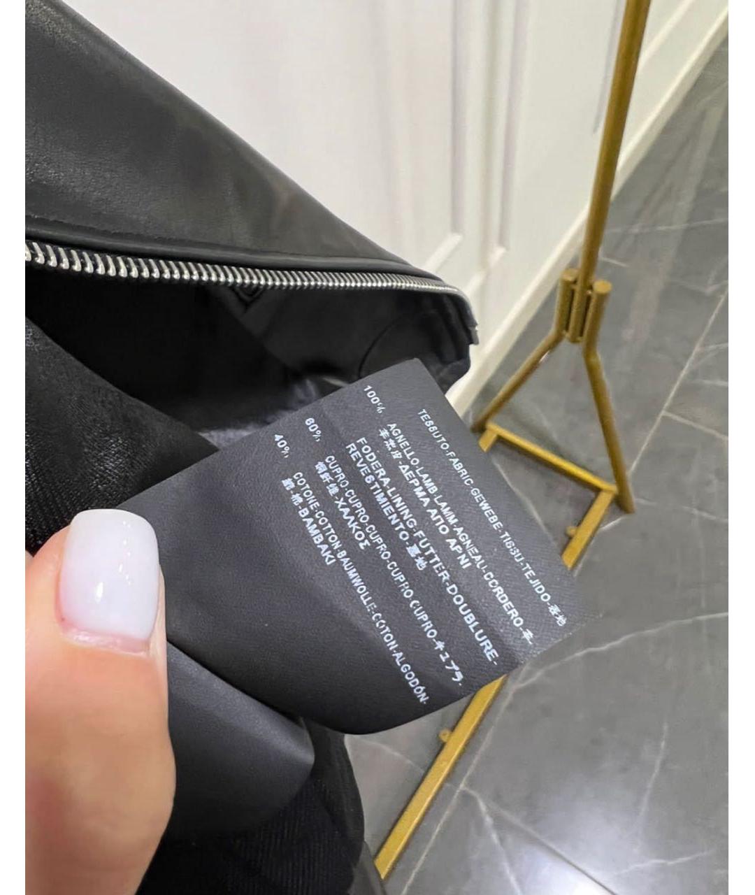 SAINT LAURENT Черная кожаная куртка, фото 7