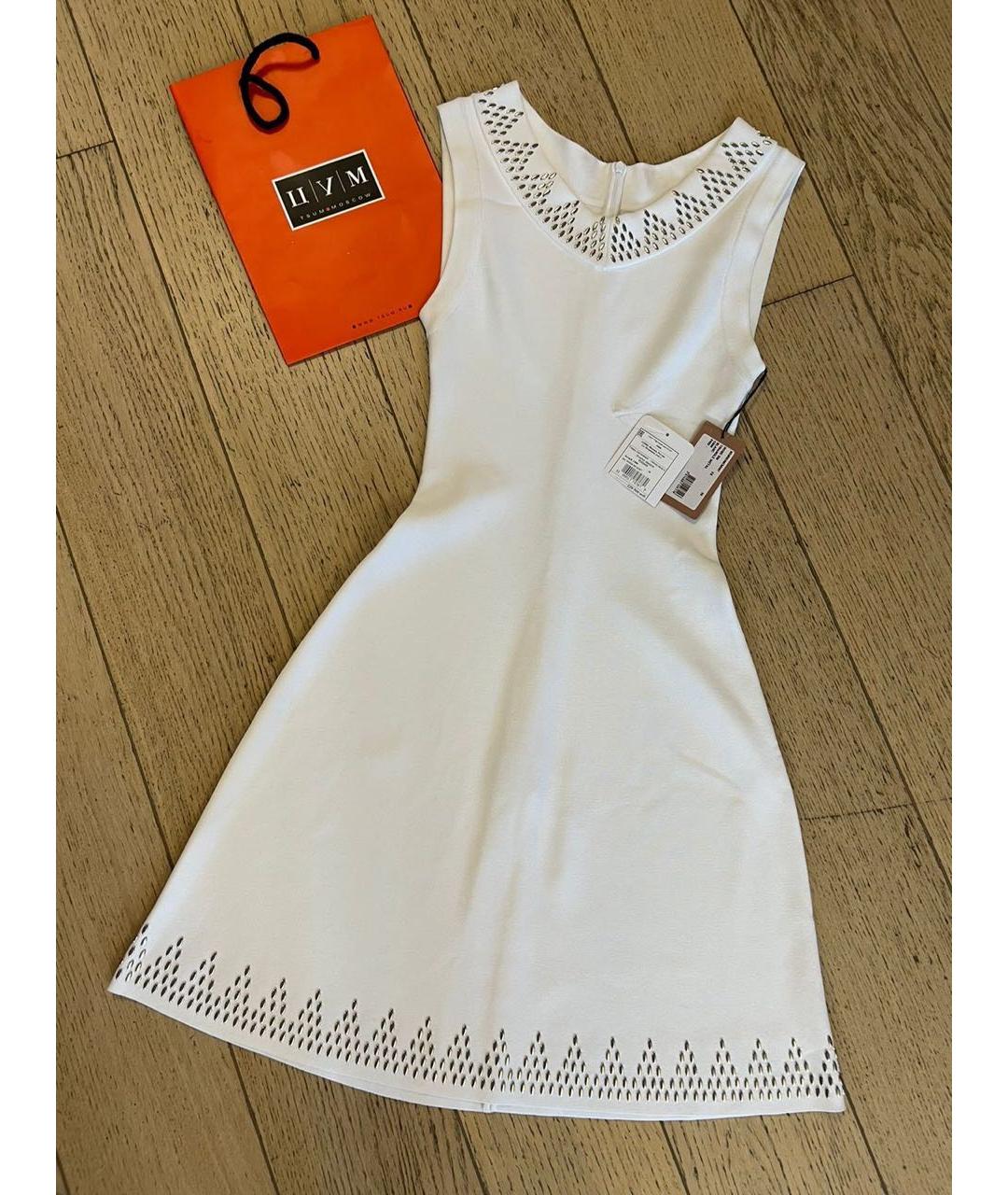 ALAIA Белое вискозное платье, фото 6