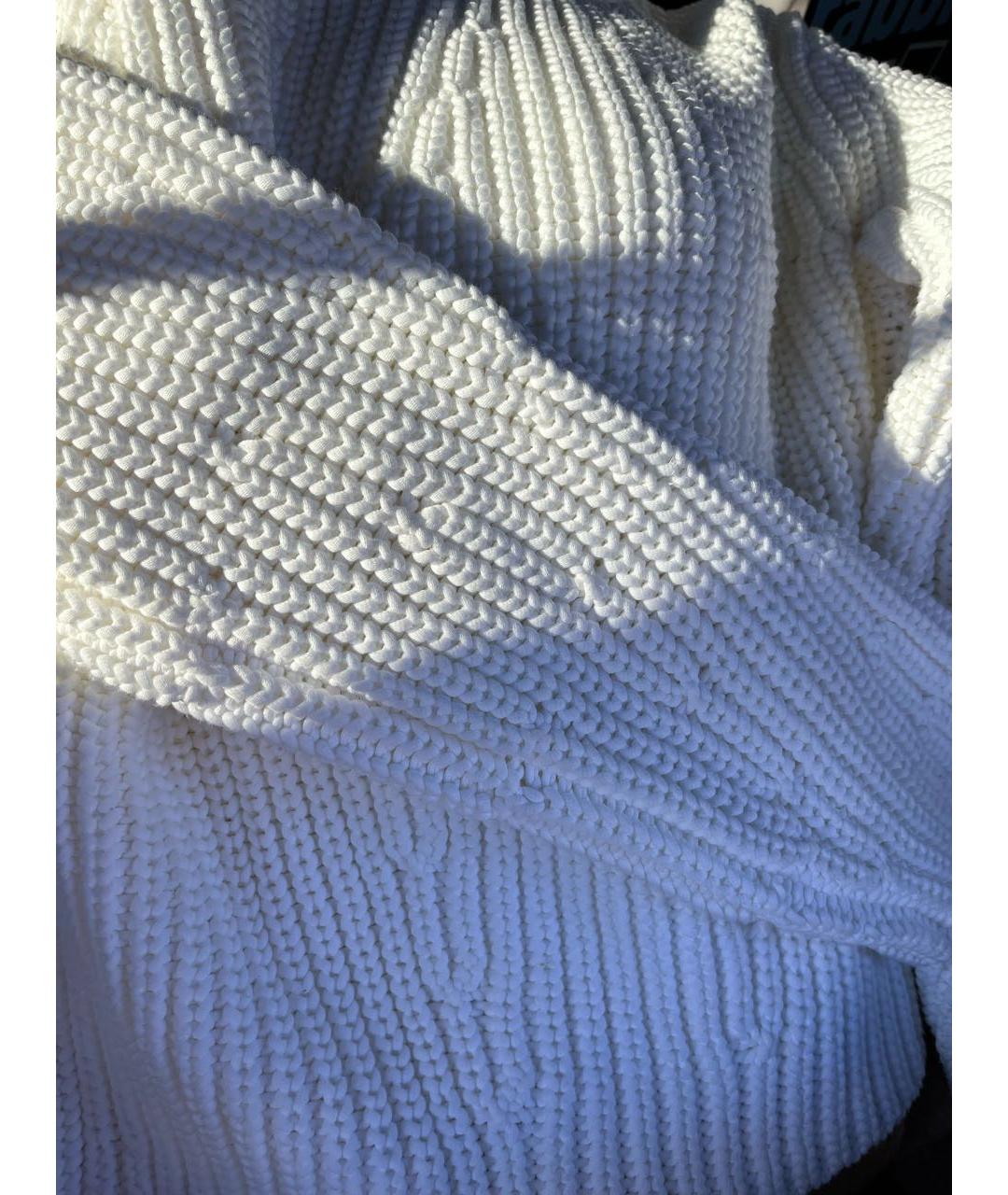 VINCE Белый хлопковый джемпер / свитер, фото 6