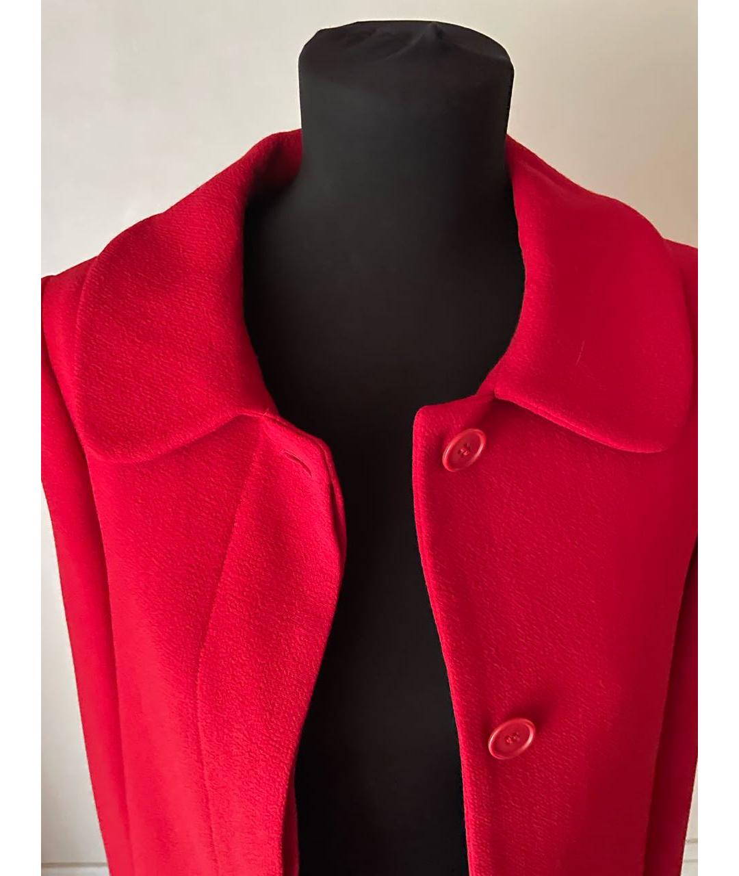 P.A.R.O.S.H. Красное шерстяное пальто, фото 3
