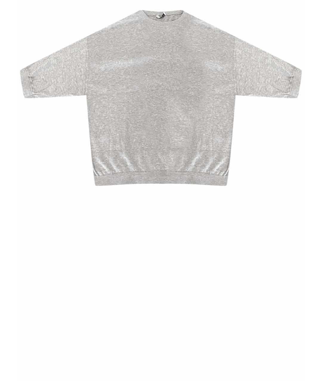 BRUNELLO CUCINELLI Серый хлопковый джемпер / свитер, фото 1