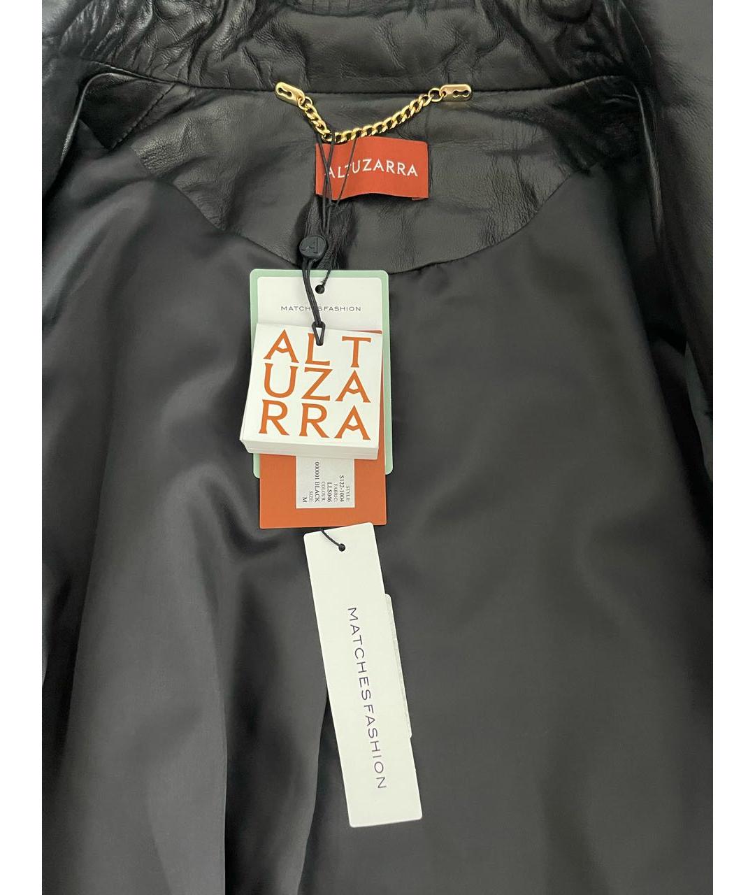 ALTUZARRA Черная кожаная куртка, фото 3