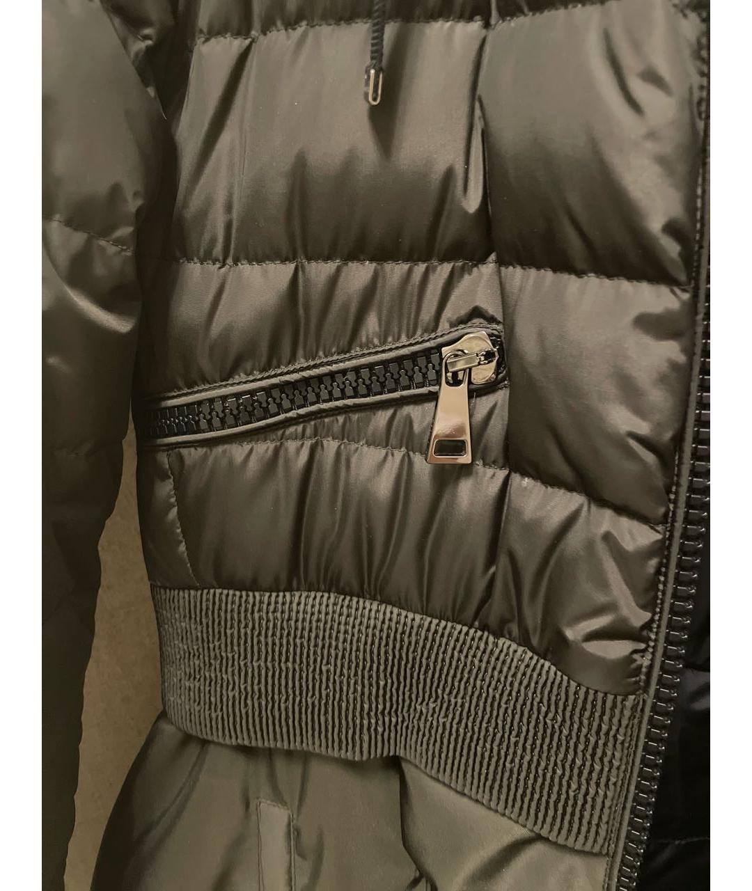MONCLER Хаки полиамидовый пуховик, фото 6