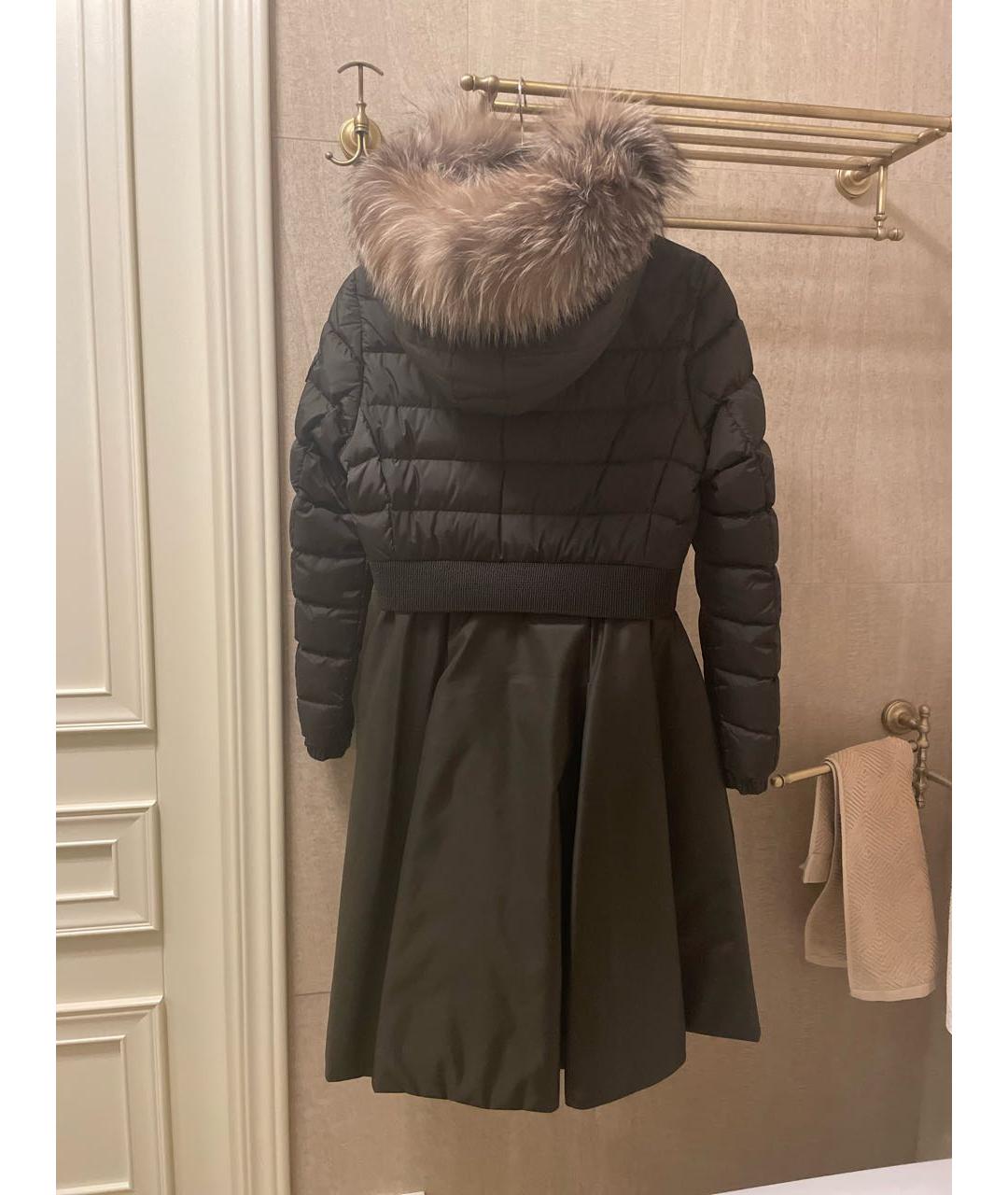 MONCLER Хаки полиамидовый пуховик, фото 2