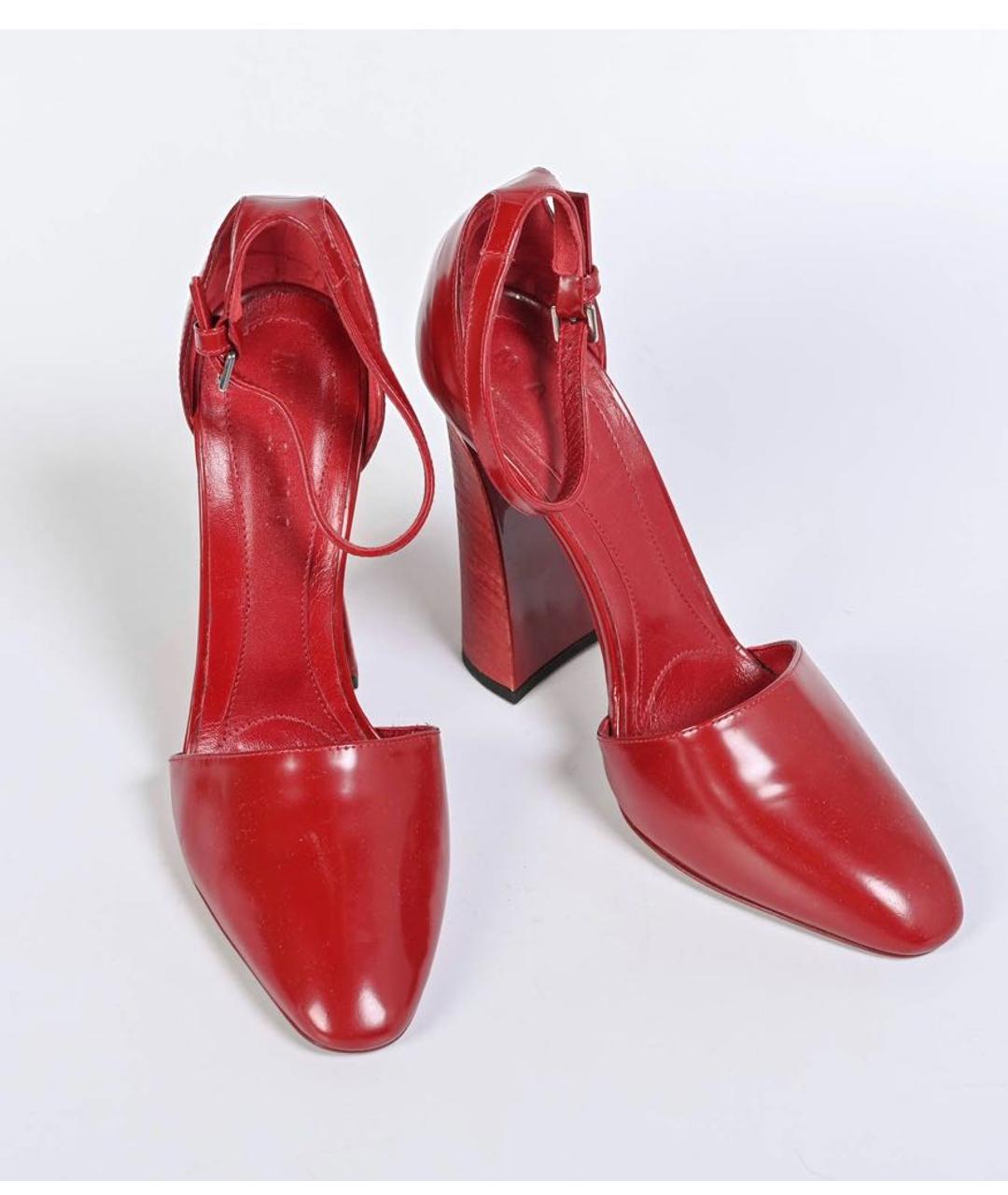 MARNI Красные кожаные туфли, фото 2