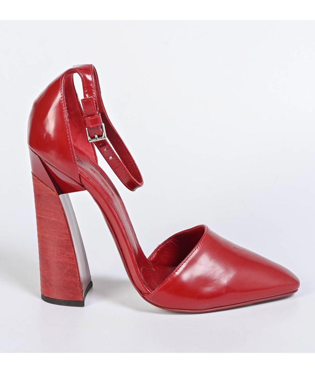 MARNI Красные кожаные туфли, фото 6