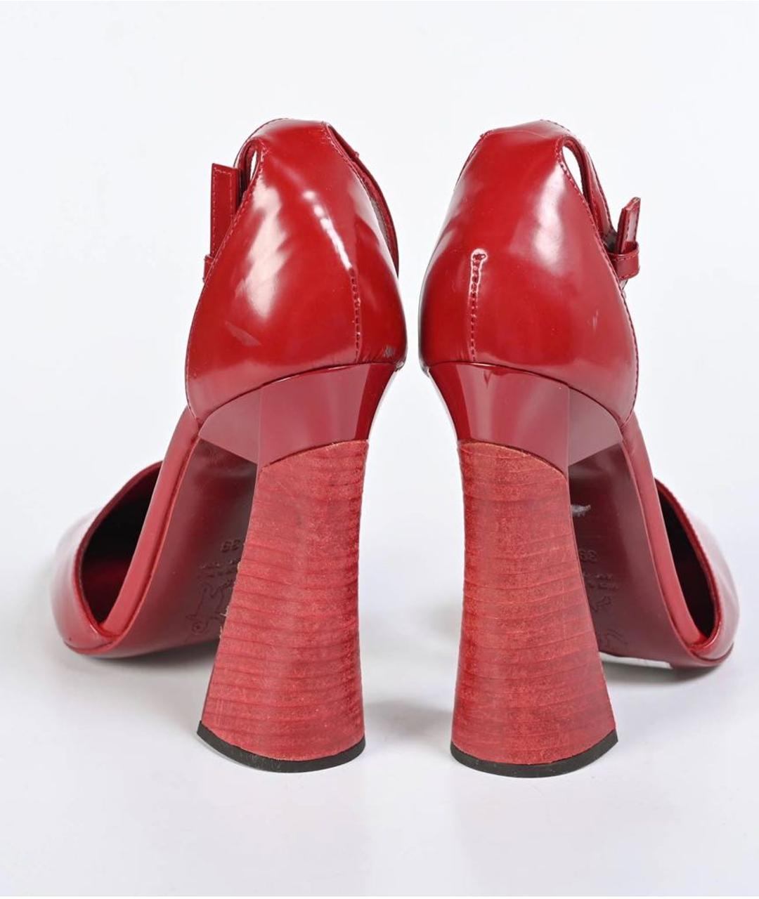 MARNI Красные кожаные туфли, фото 3