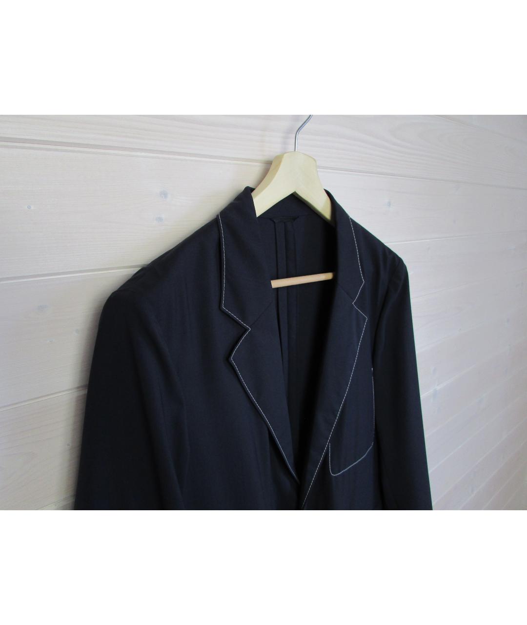 PRADA Темно-синий шерстяной пиджак, фото 3