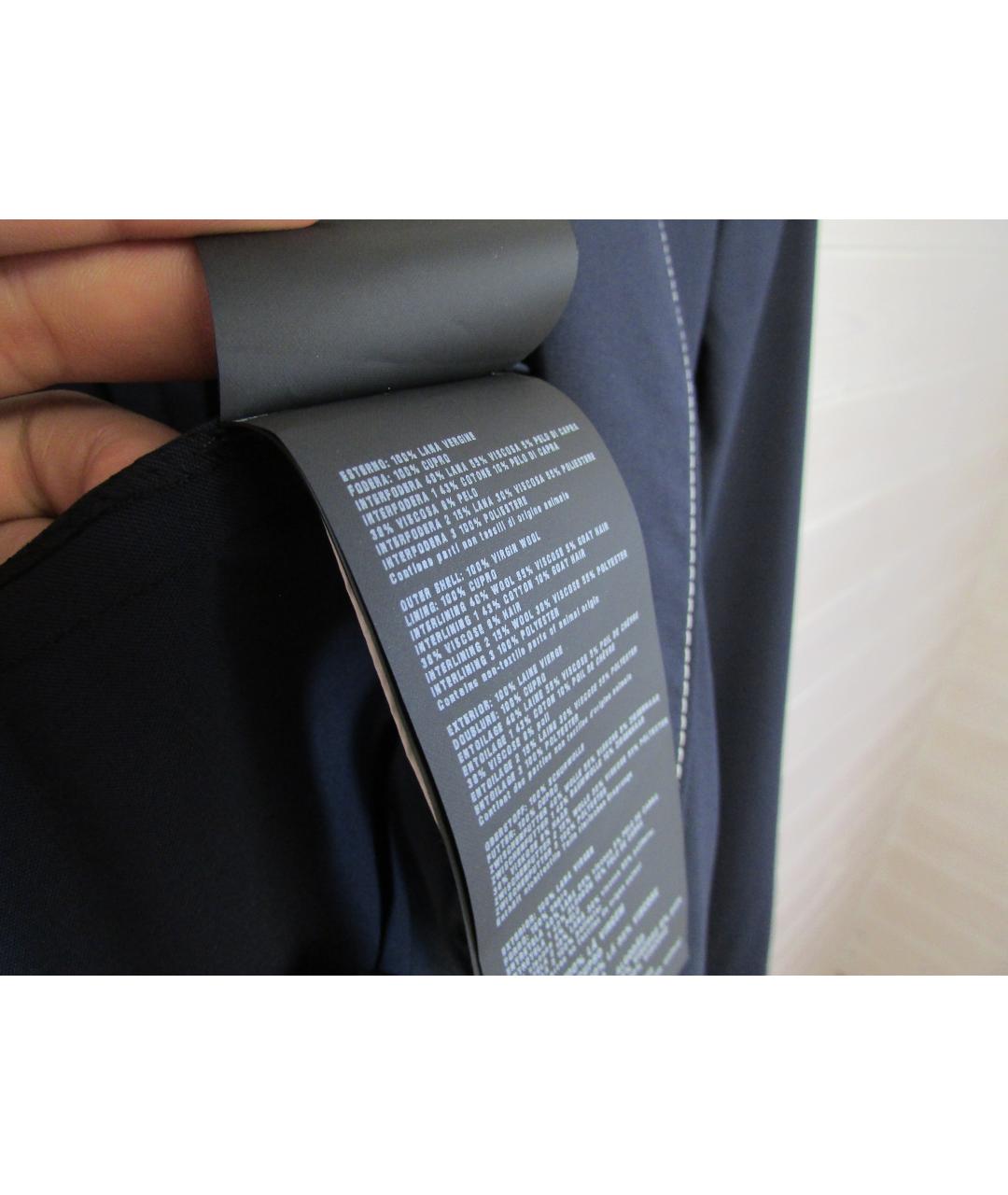 PRADA Темно-синий шерстяной пиджак, фото 8