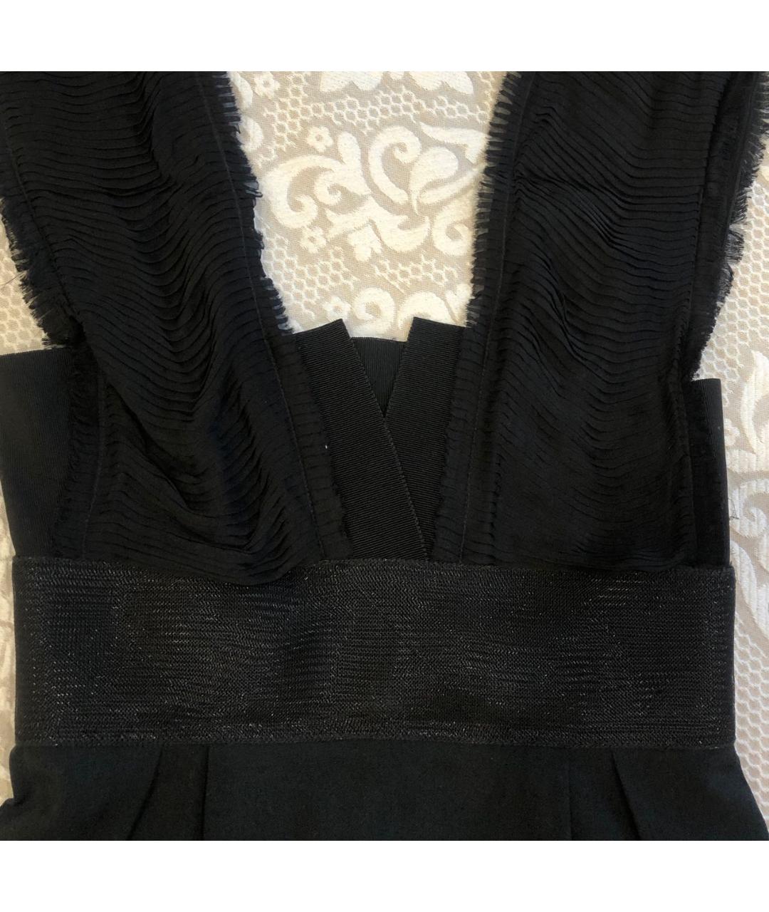 ALBERTA FERRETTI Черное шелковое платье, фото 4