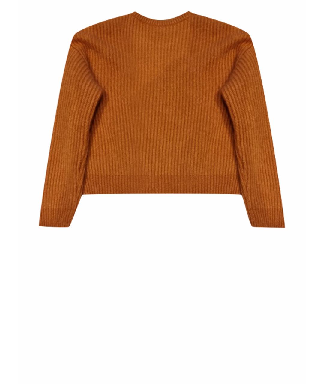 CELINE Оранжевый шерстяной джемпер / свитер, фото 10