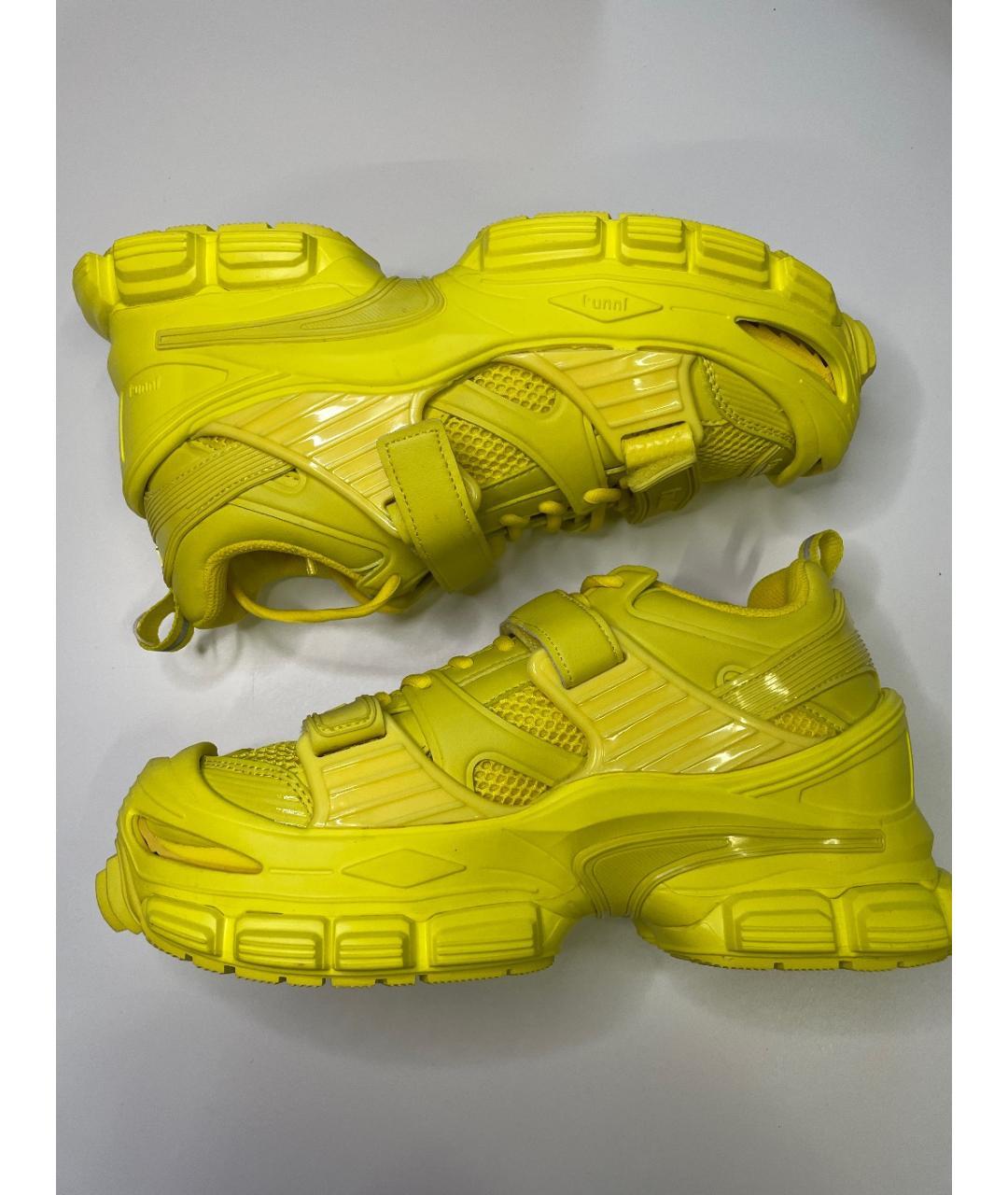 JUUN.J Желтые текстильные кроссовки, фото 10