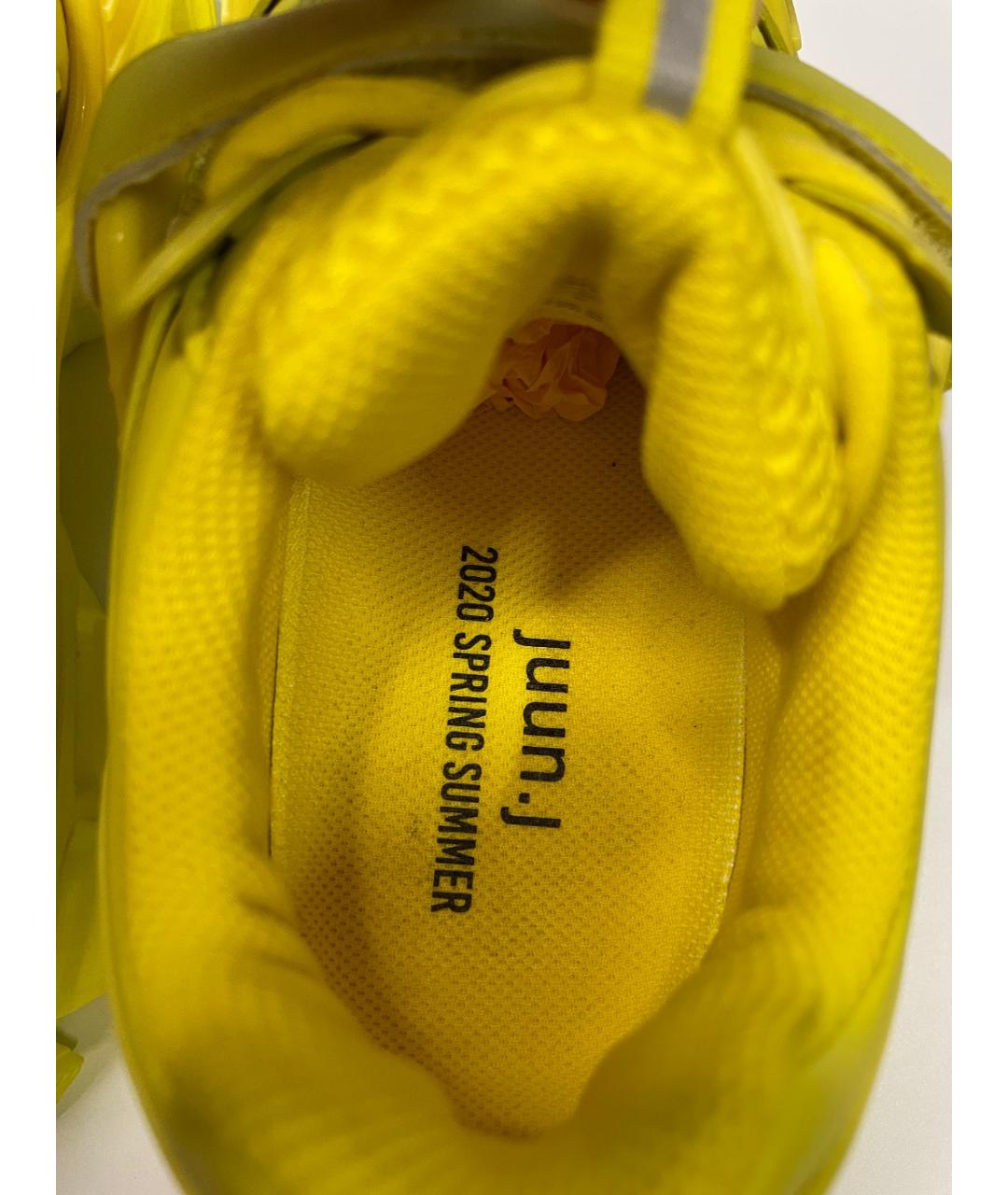 JUUN.J Желтые текстильные кроссовки, фото 3