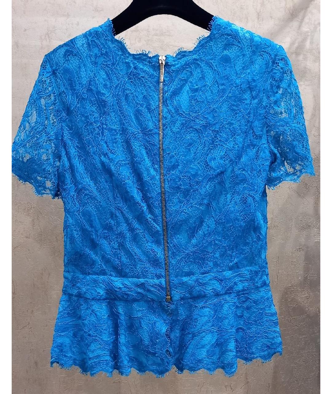 EMILIO PUCCI Голубой кружевной костюм с юбками, фото 7