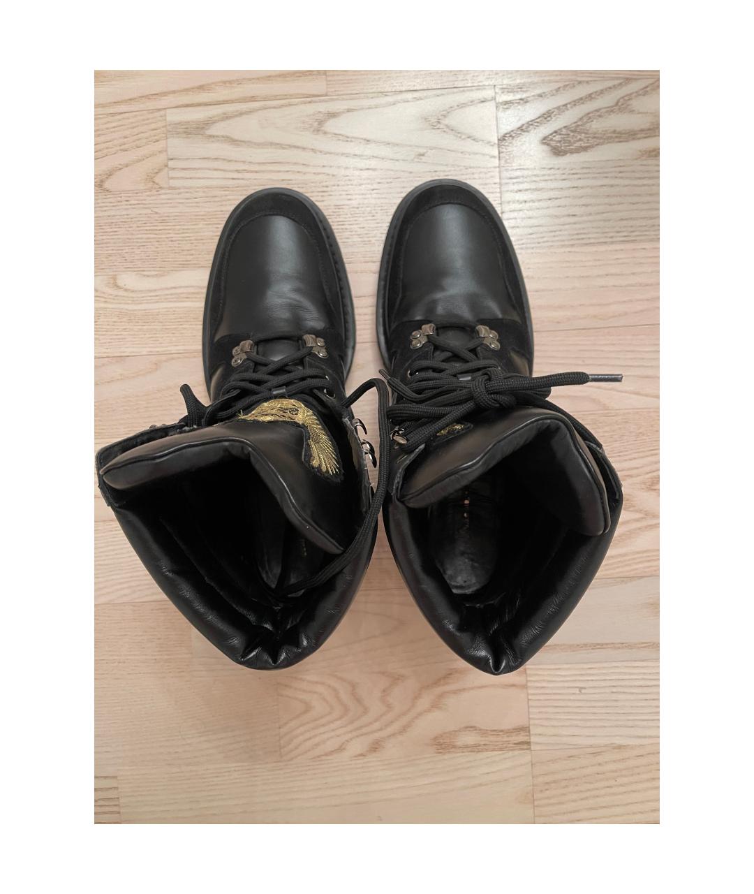 FRANKIE MORELLO Черные высокие ботинки из искусственной кожи, фото 3