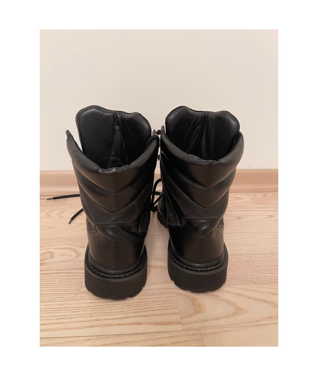FRANKIE MORELLO Черные высокие ботинки из искусственной кожи, фото 4