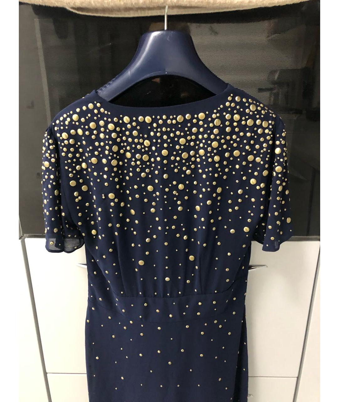 MICHAEL KORS Синее полиэстеровое вечернее платье, фото 3