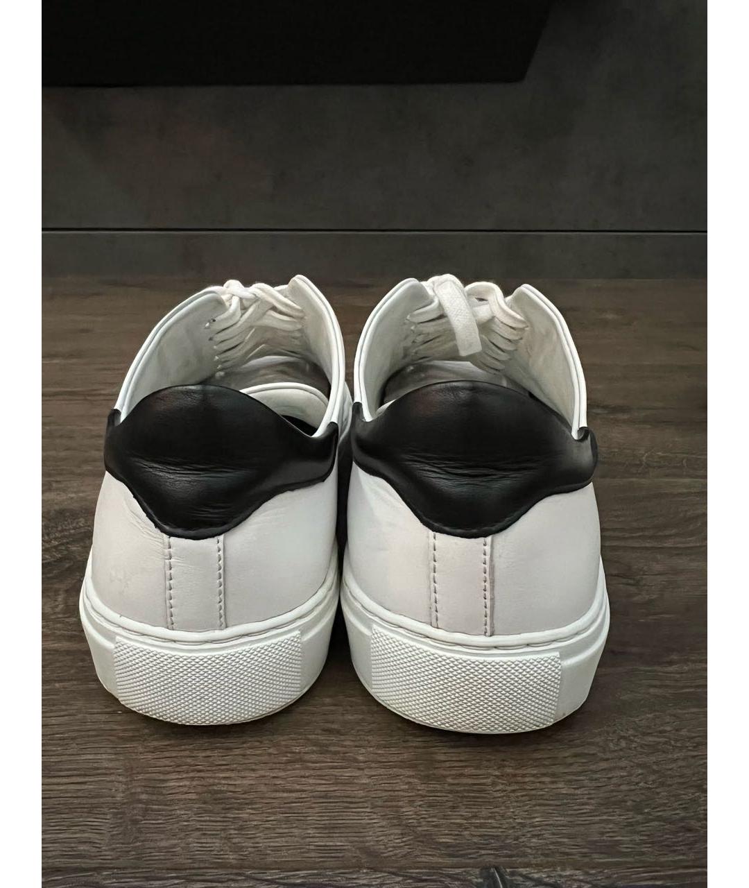 AXEL ARIGATO Белые кожаные низкие кроссовки / кеды, фото 4