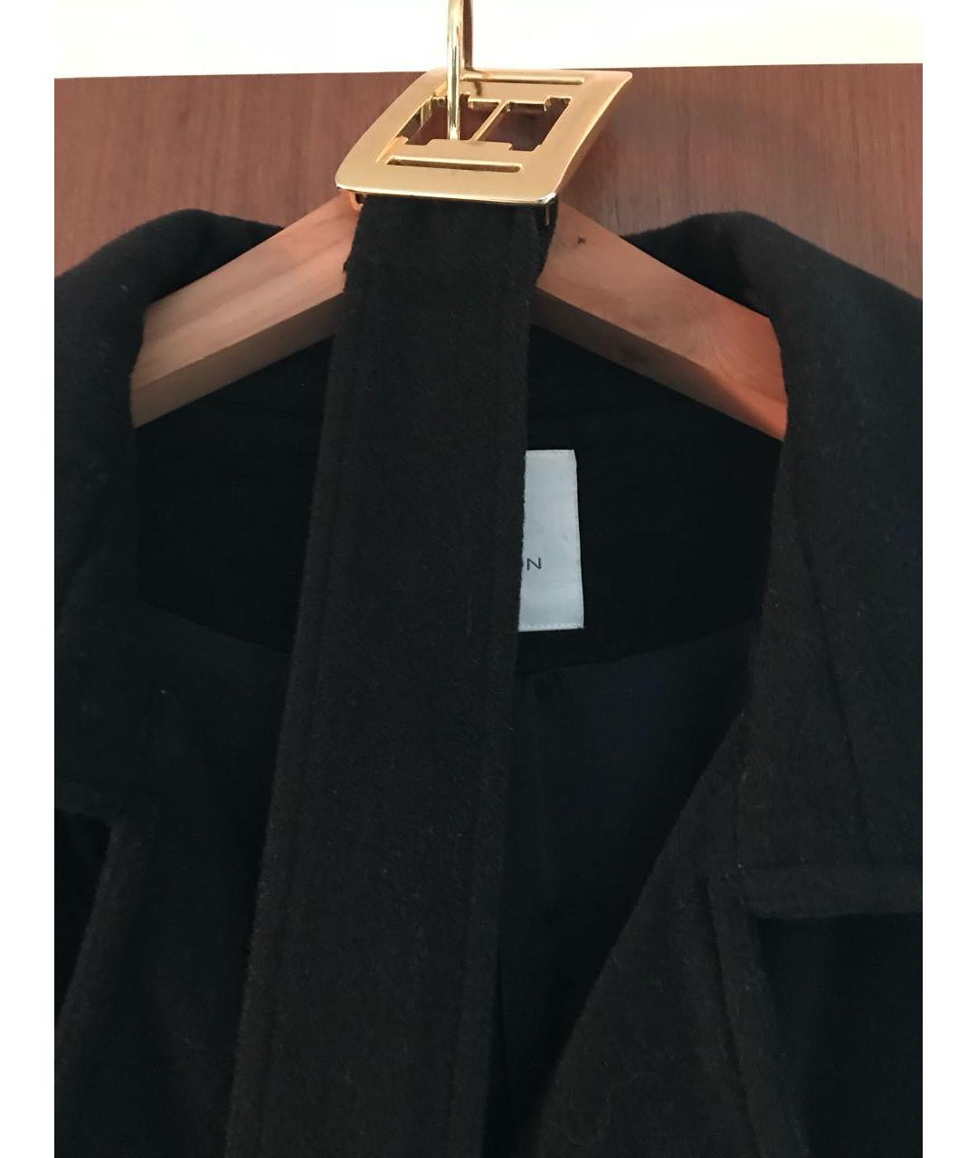 HALSTON HERITAGE Черное шерстяное пальто, фото 4