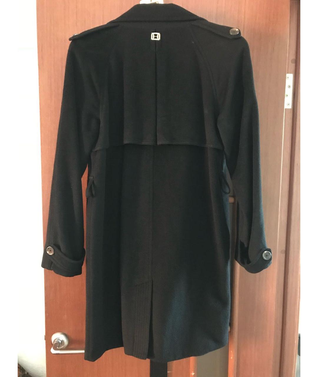 HALSTON HERITAGE Черное шерстяное пальто, фото 2