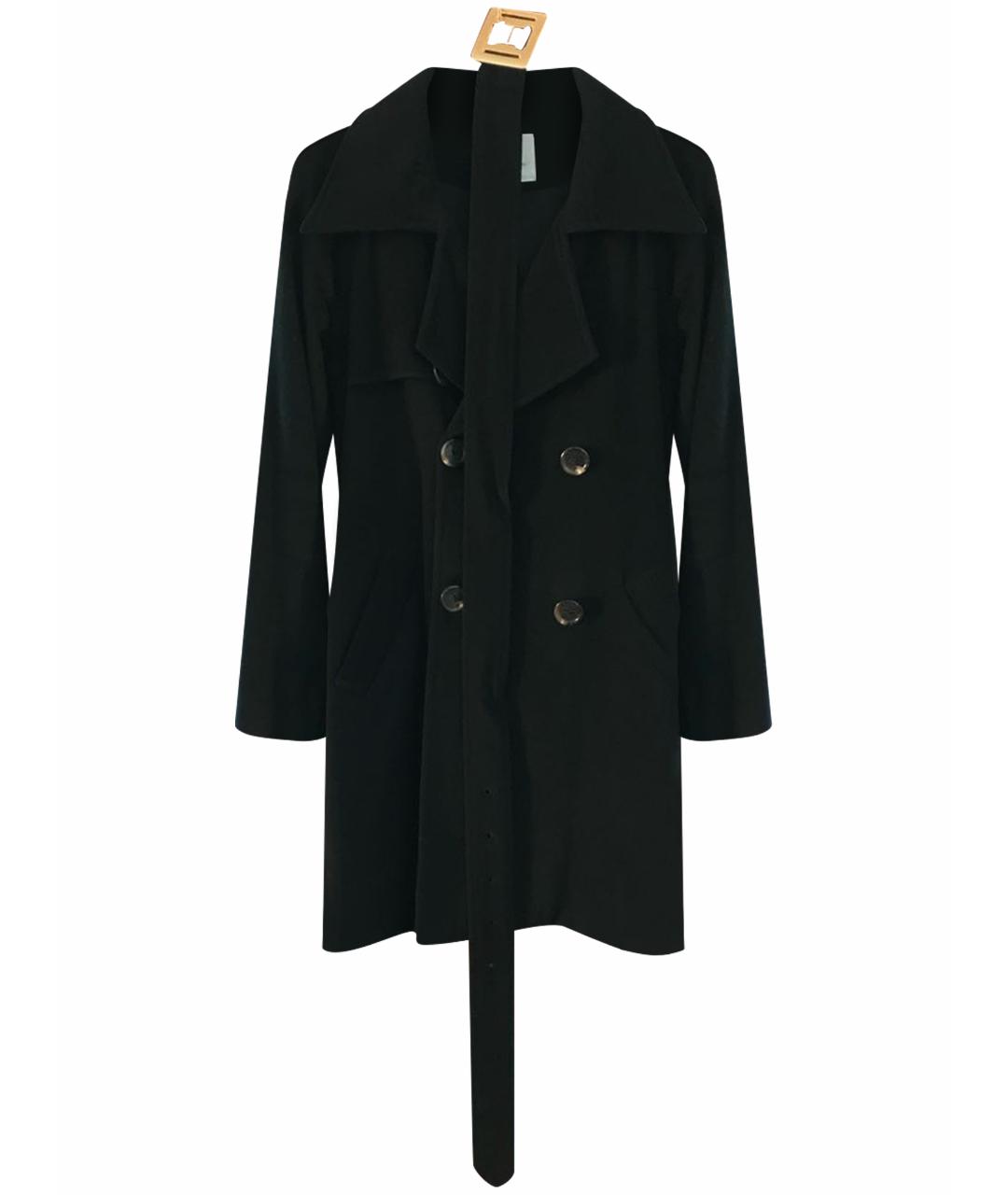 HALSTON HERITAGE Черное шерстяное пальто, фото 1