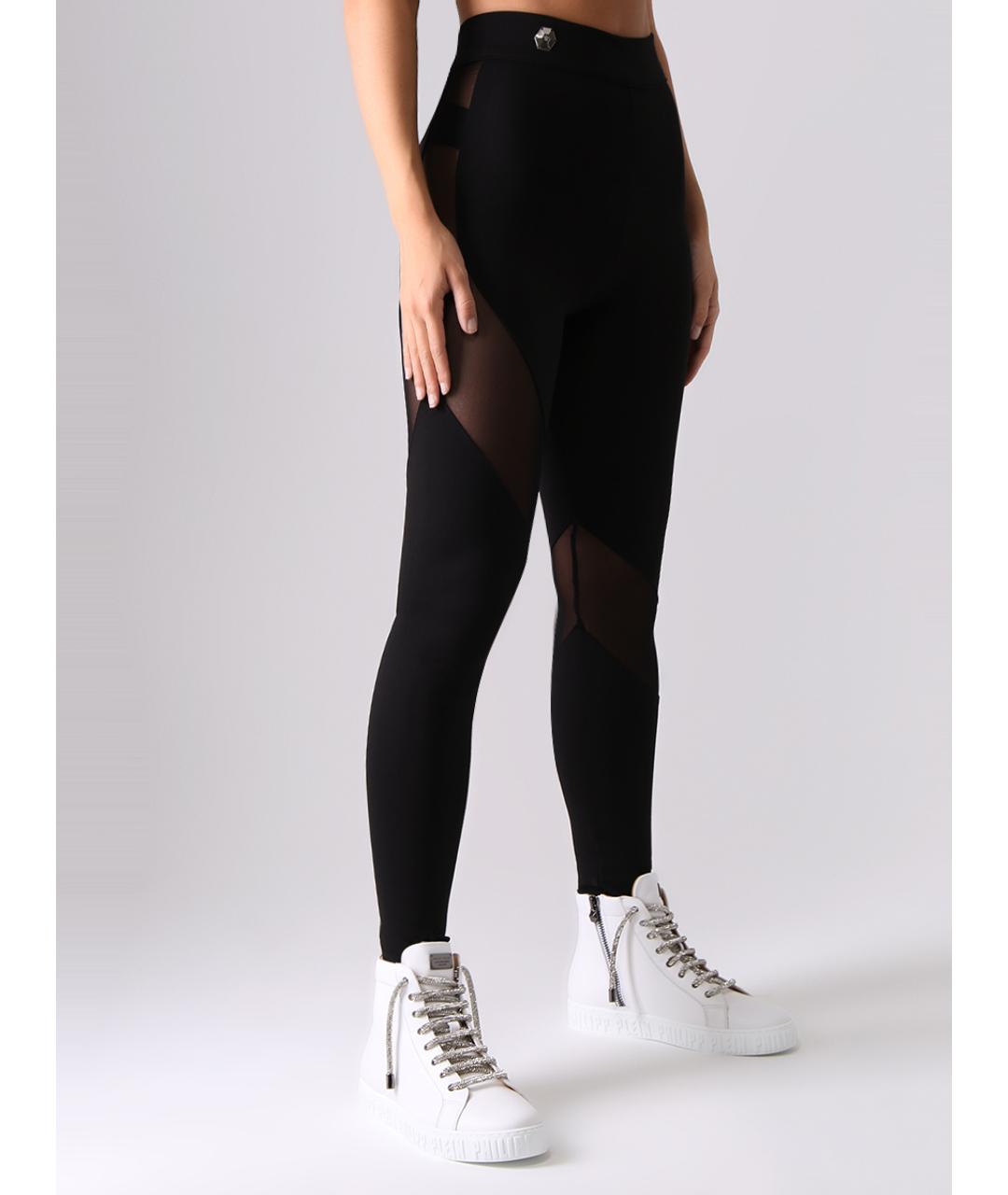 PHILIPP PLEIN Черные леггинсы и велосипедки, фото 2