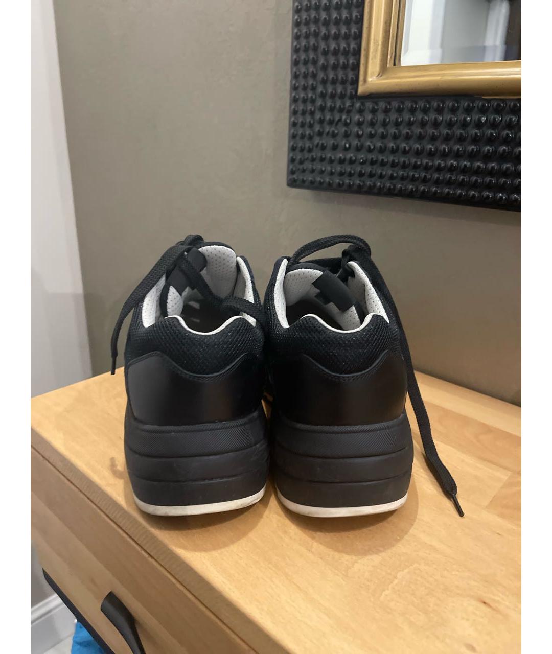 CELINE PRE-OWNED Черные кожаные кроссовки, фото 4