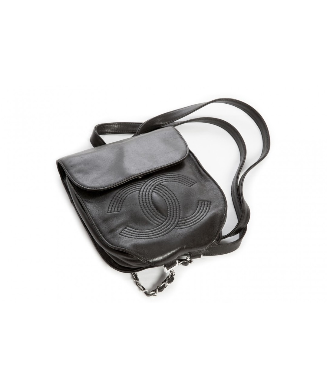 CHANEL PRE-OWNED Коричневый кожаный рюкзак, фото 1