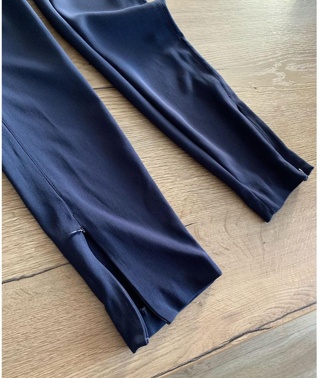 BALENCIAGA Синие полиэстеровые брюки узкие, фото 8