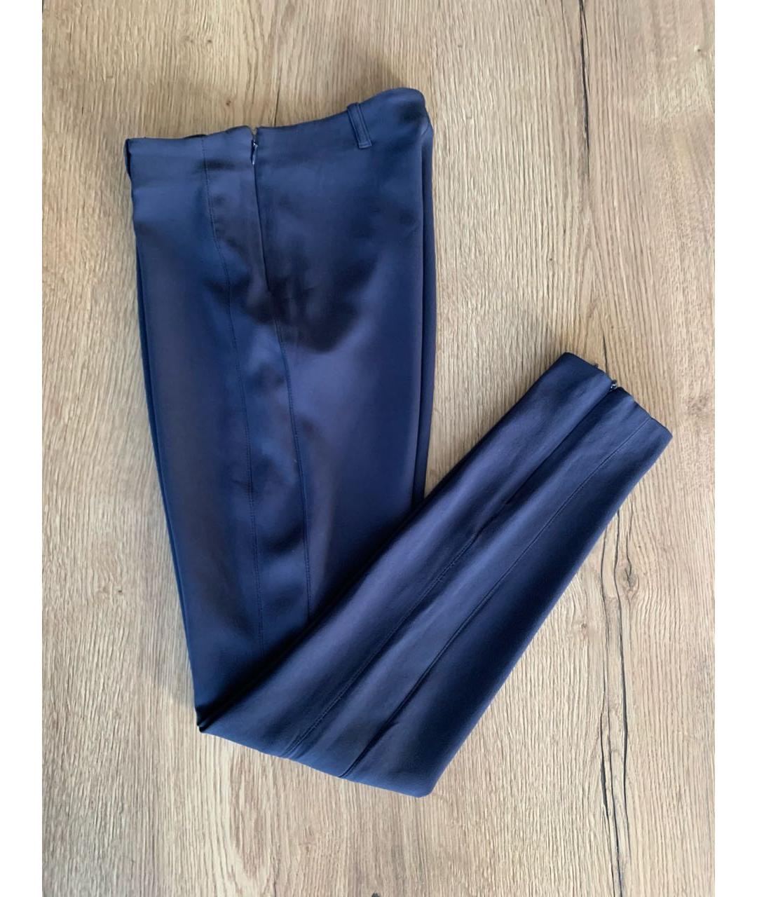 BALENCIAGA Синие полиэстеровые брюки узкие, фото 5