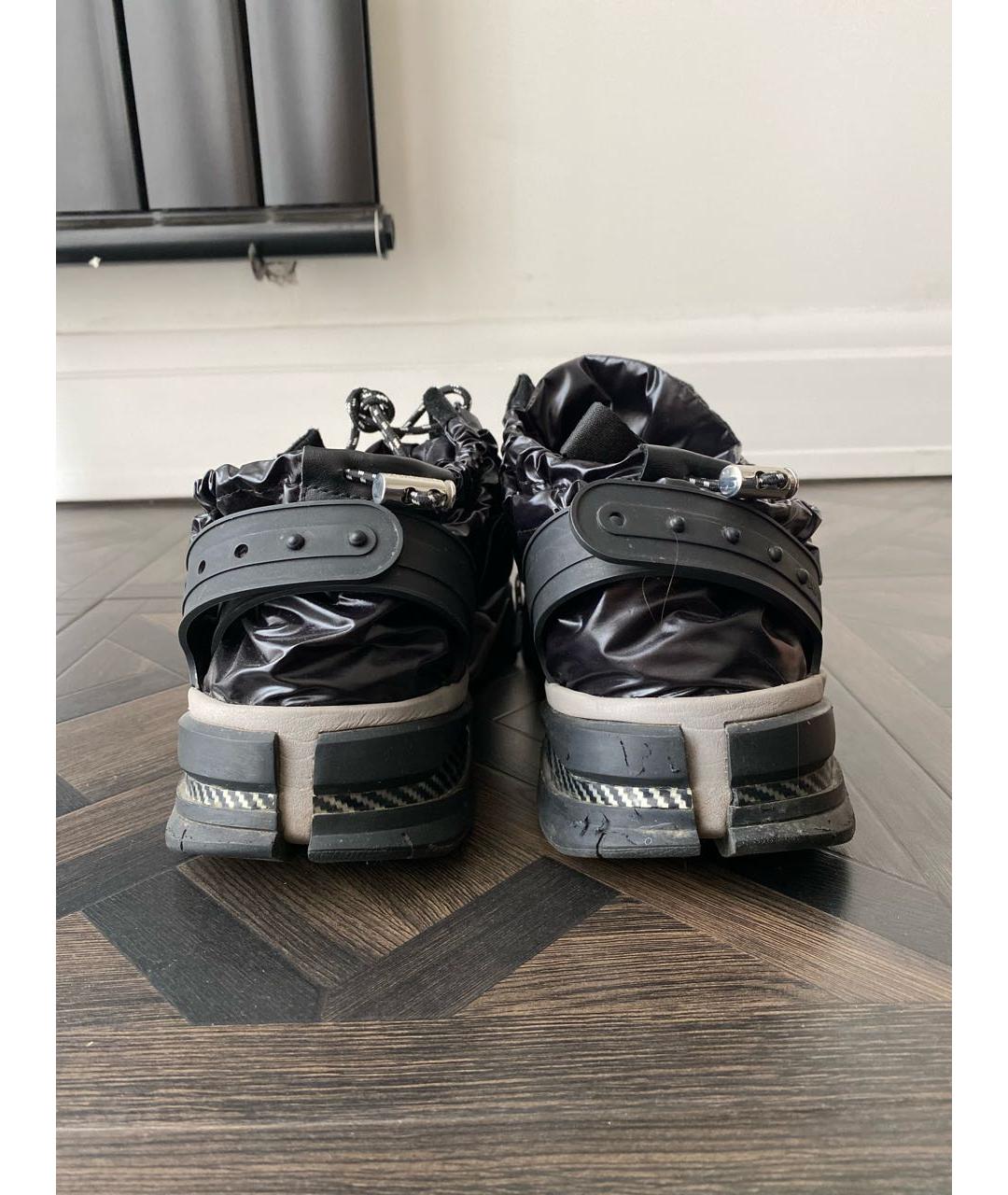 CALVIN KLEIN Черные синтетические низкие кроссовки / кеды, фото 4