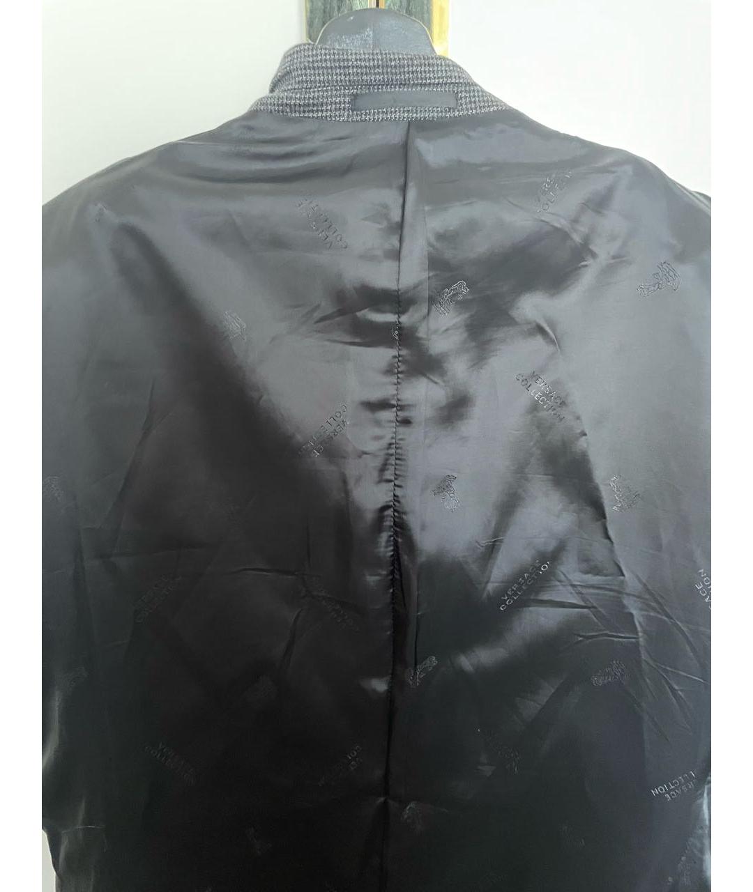VERSACE COLLECTION Серый шерстяной пиджак, фото 4