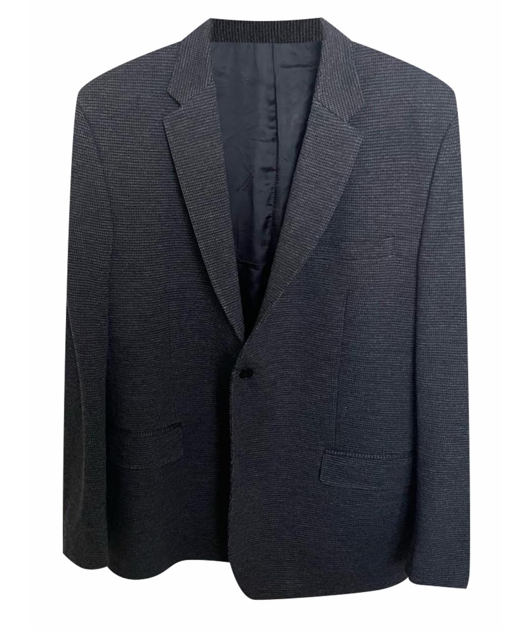 VERSACE COLLECTION Серый шерстяной пиджак, фото 1