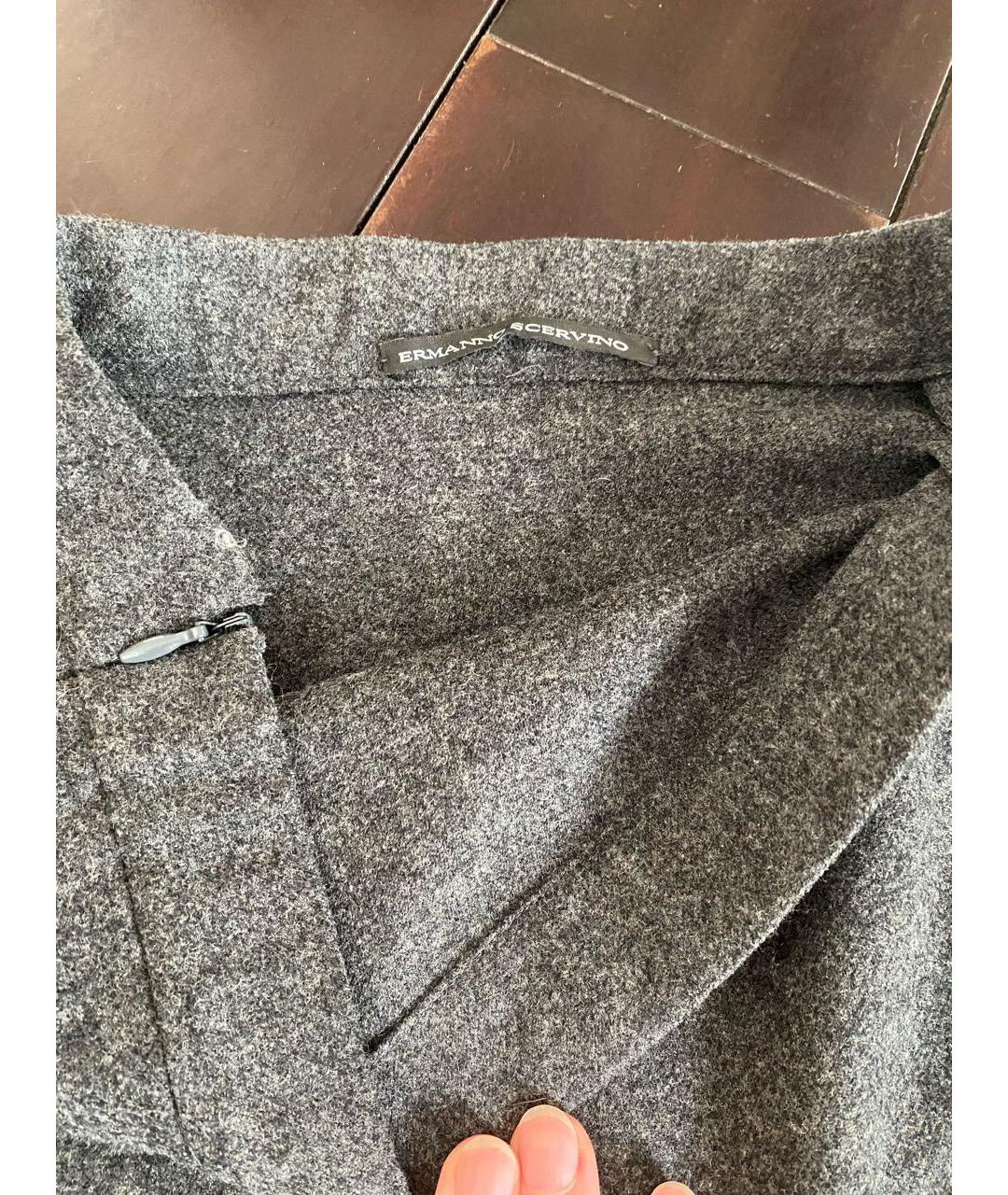 ERMANNO SCERVINO Серый шерстяной костюм с юбками, фото 8