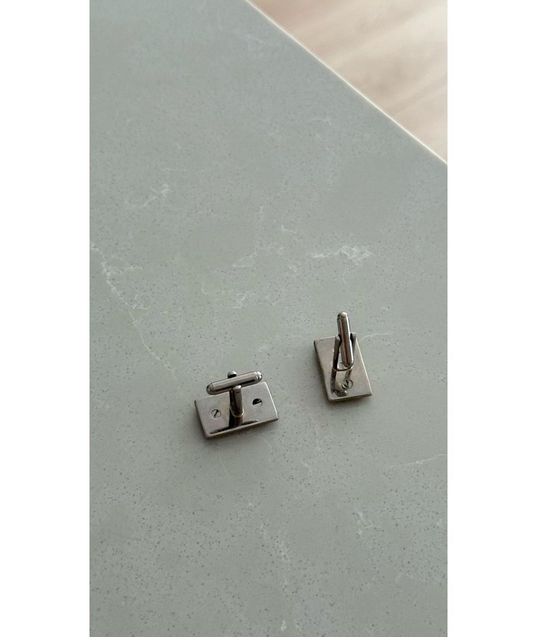 DOLCE&GABBANA Серые металлические запонки, фото 8