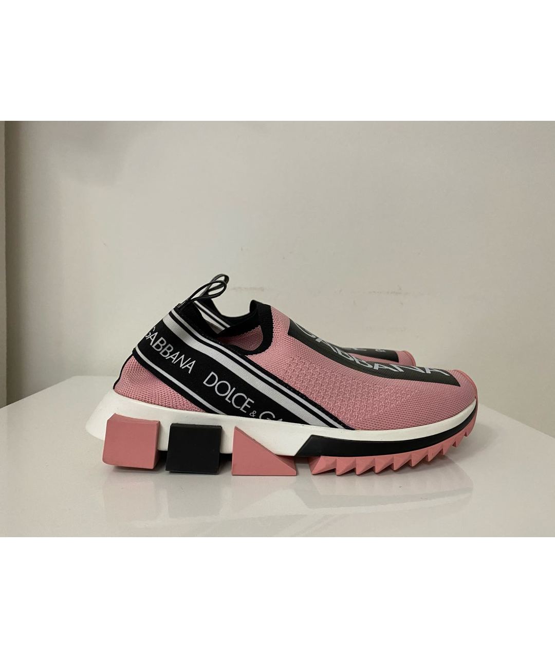 DOLCE&GABBANA Розовые синтетические кроссовки, фото 6