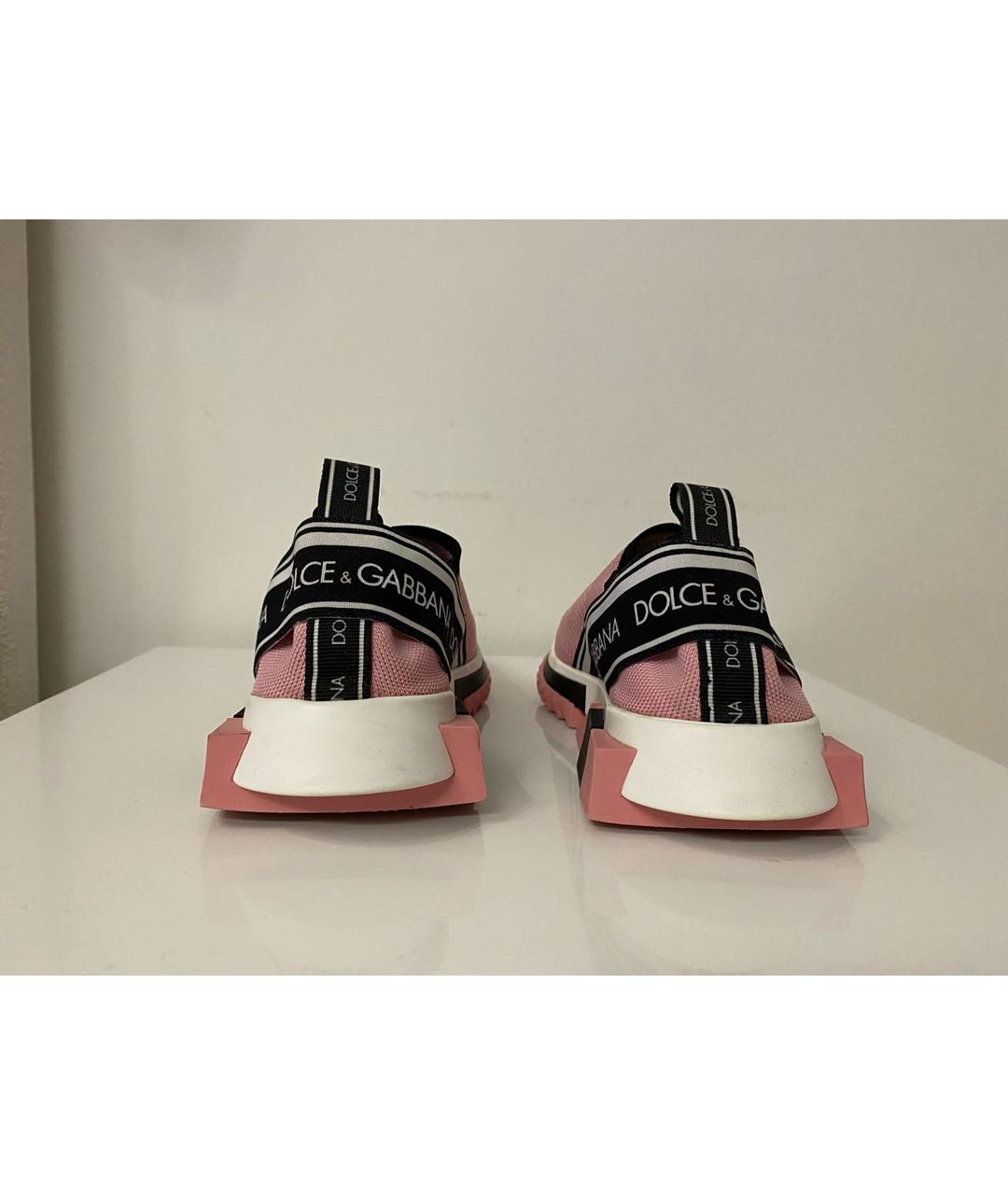 DOLCE&GABBANA Розовые синтетические кроссовки, фото 3
