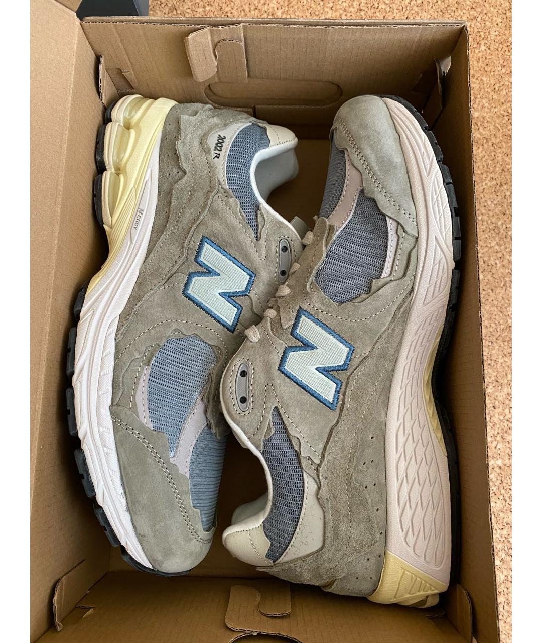 NEW BALANCE Серые замшевые низкие кроссовки / кеды, фото 3