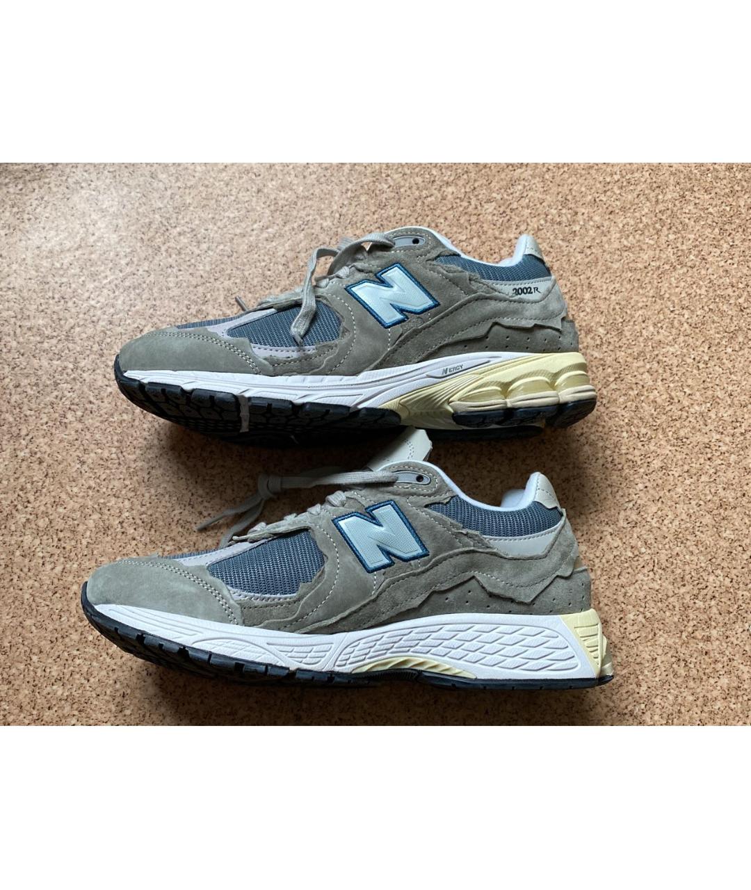 NEW BALANCE Серые замшевые низкие кроссовки / кеды, фото 8