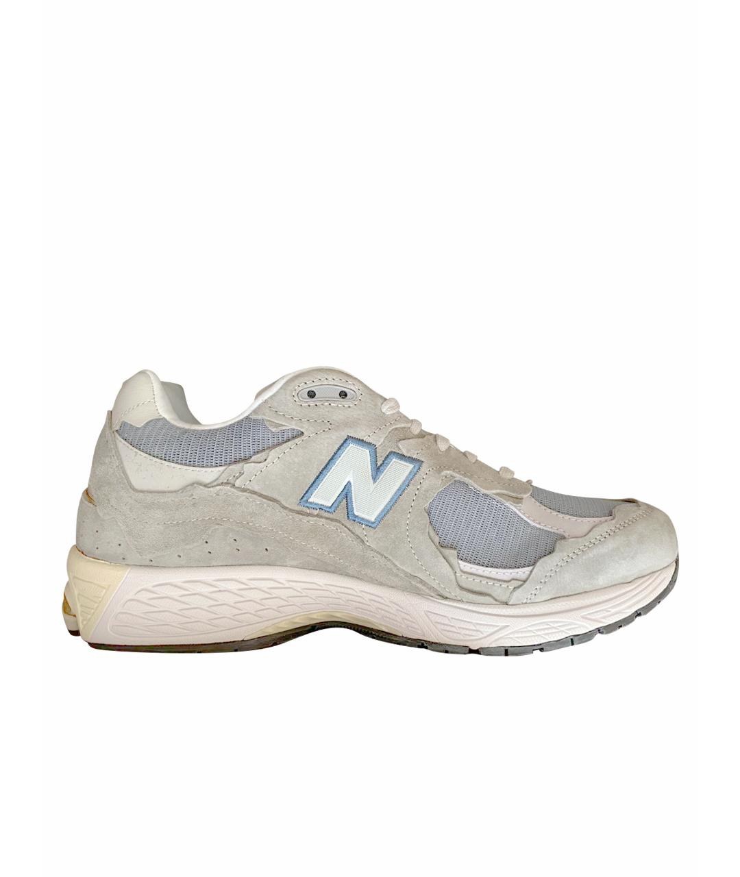 NEW BALANCE Серые замшевые низкие кроссовки / кеды, фото 1