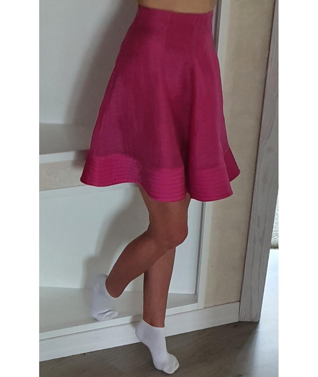 EMPORIO ARMANI Розовая юбка мини, фото 3