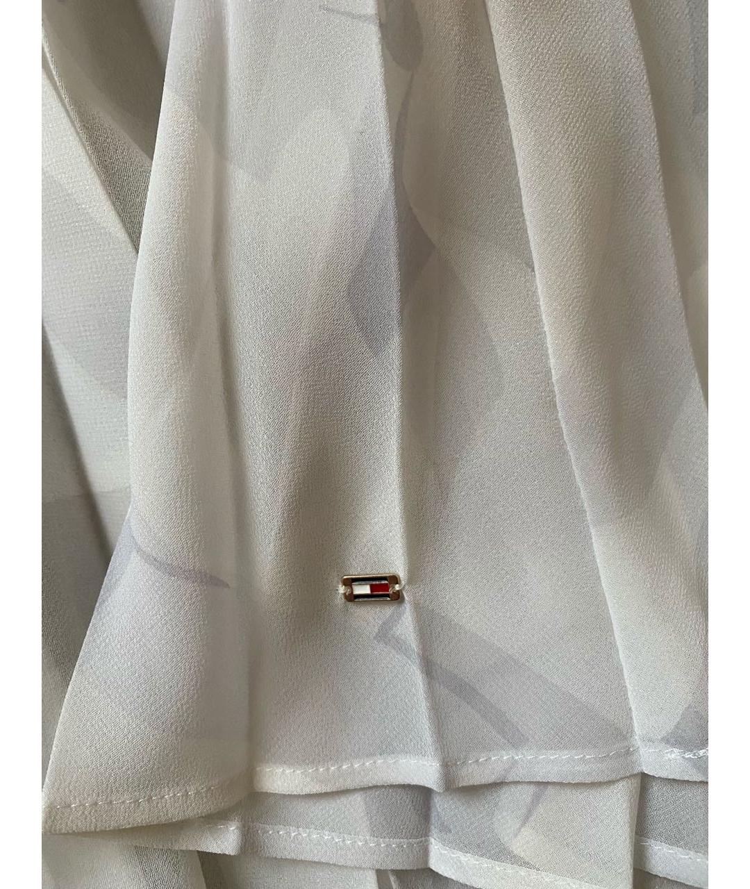 HILFIGER COLLECTION Белая полиэстеровая юбка макси, фото 3