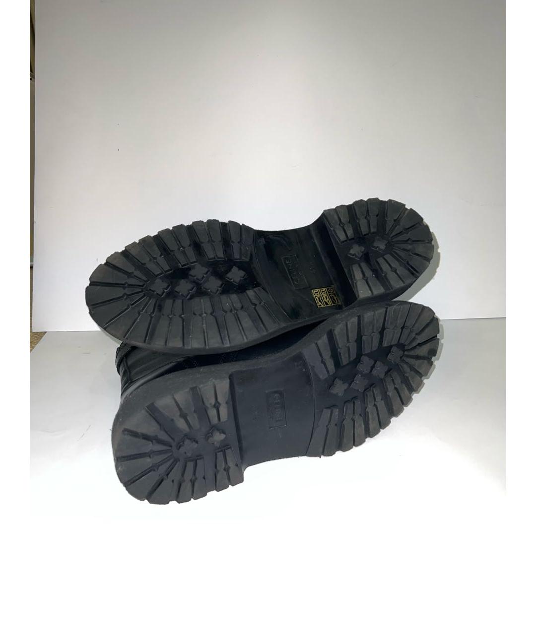 CELINE PRE-OWNED Черные кожаные ботинки, фото 5