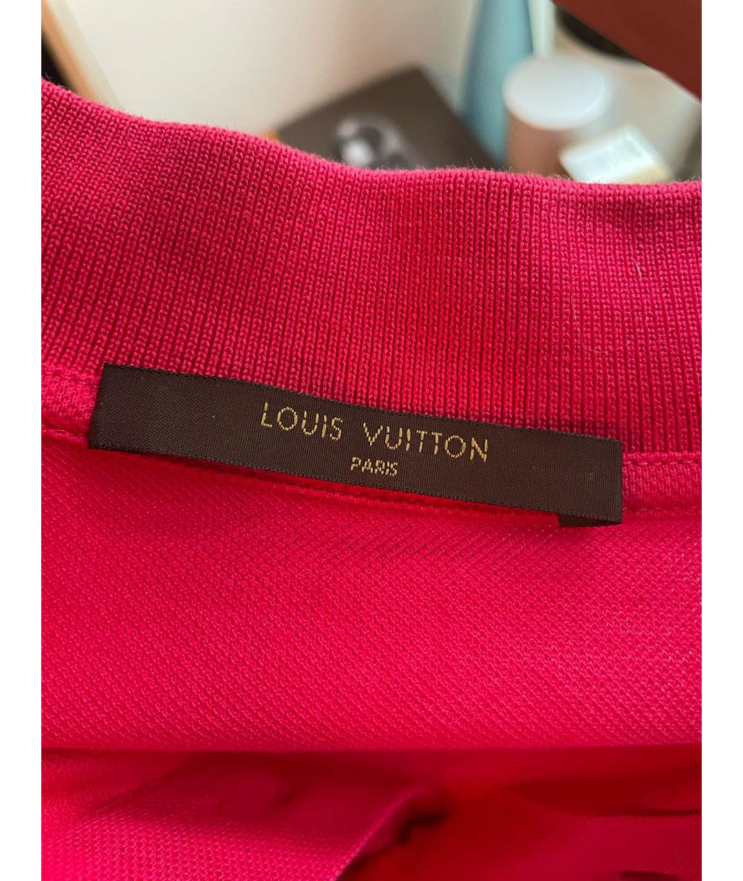 LOUIS VUITTON Розовое хлопковое поло с коротким рукавом, фото 3
