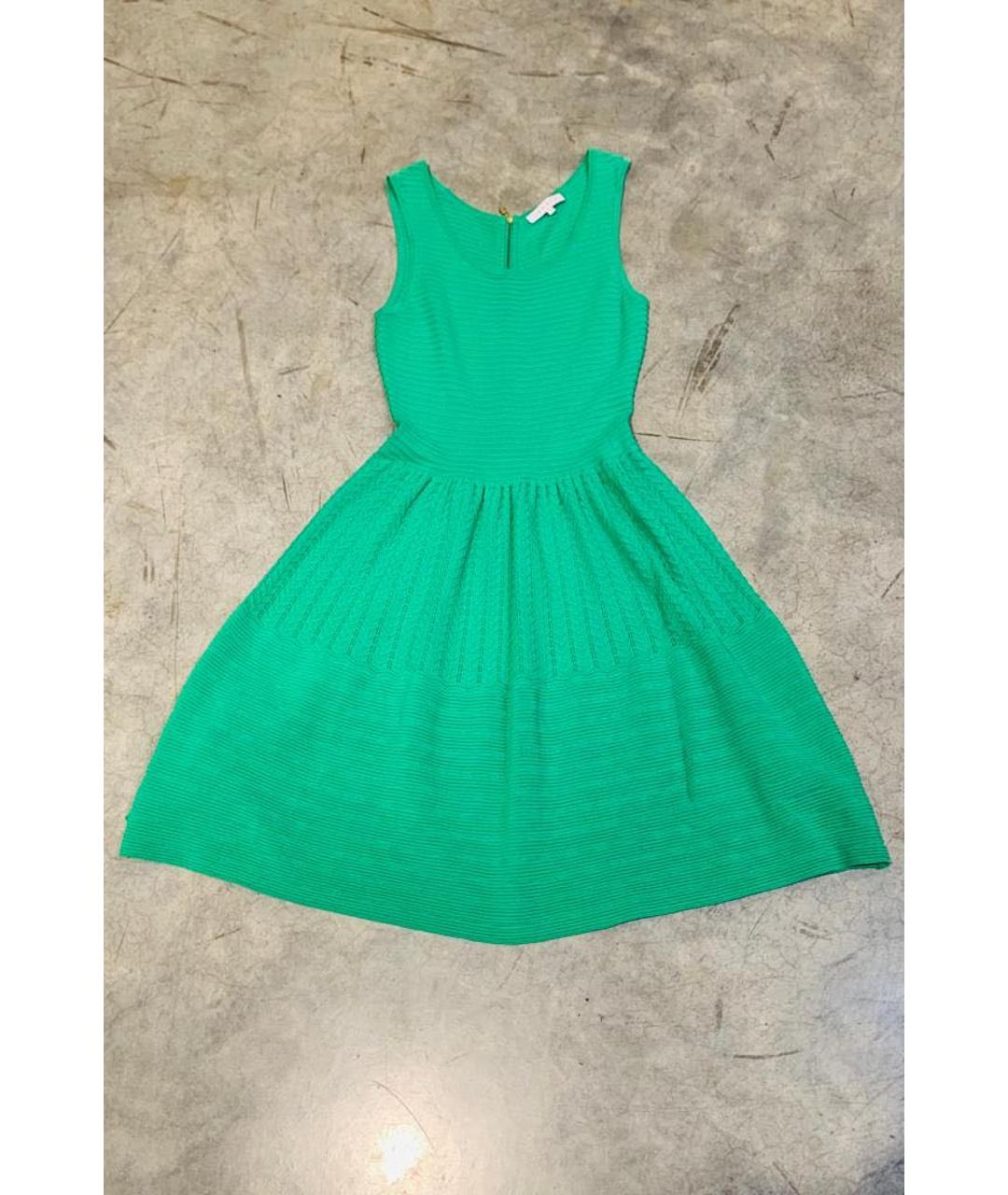 SANDRO Зеленые коктейльное платье, фото 7