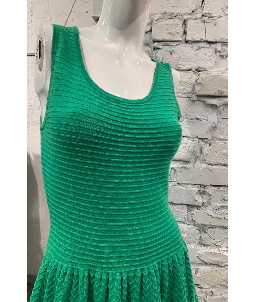 SANDRO Зеленые коктейльное платье, фото 4