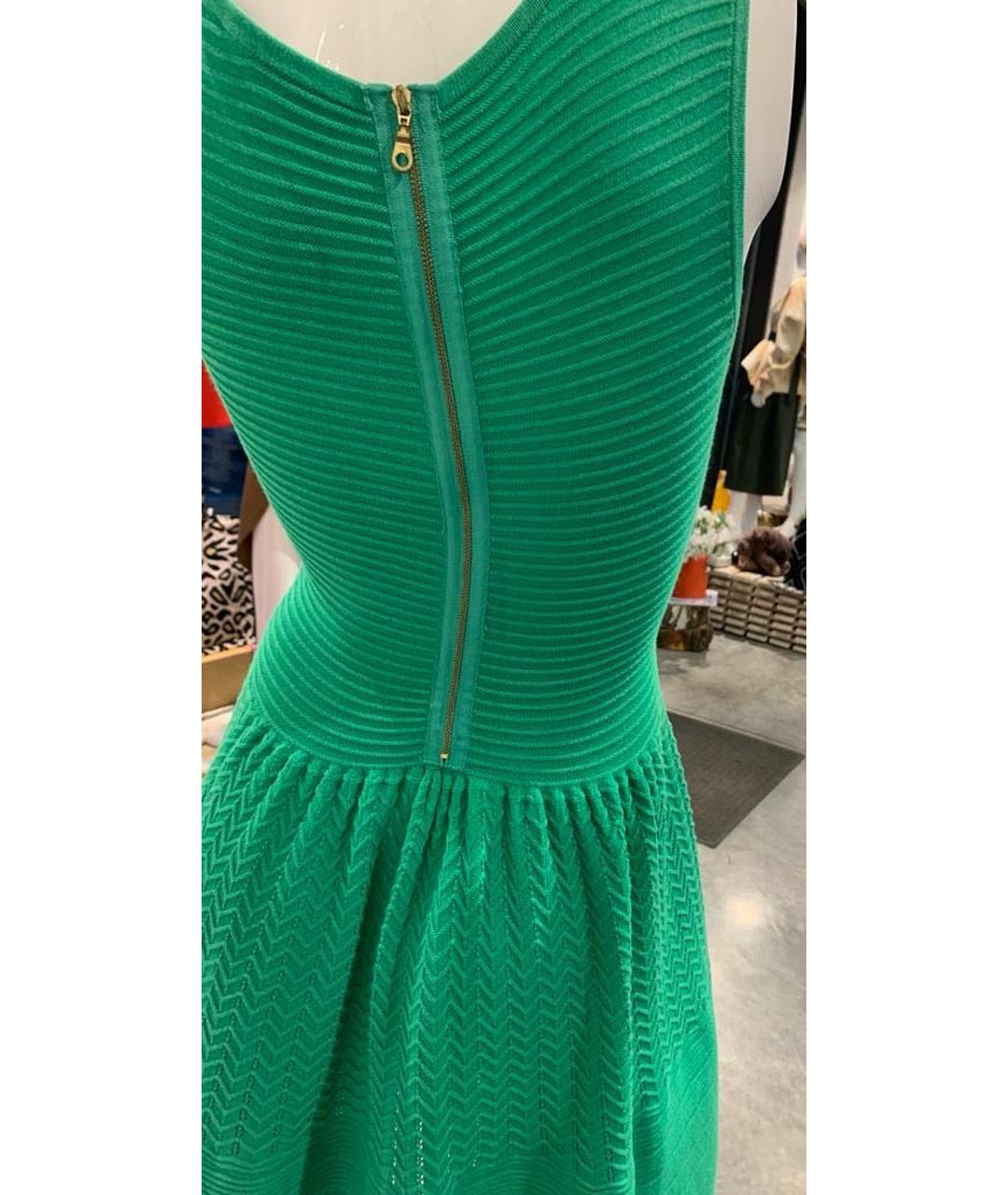 SANDRO Зеленые коктейльное платье, фото 3