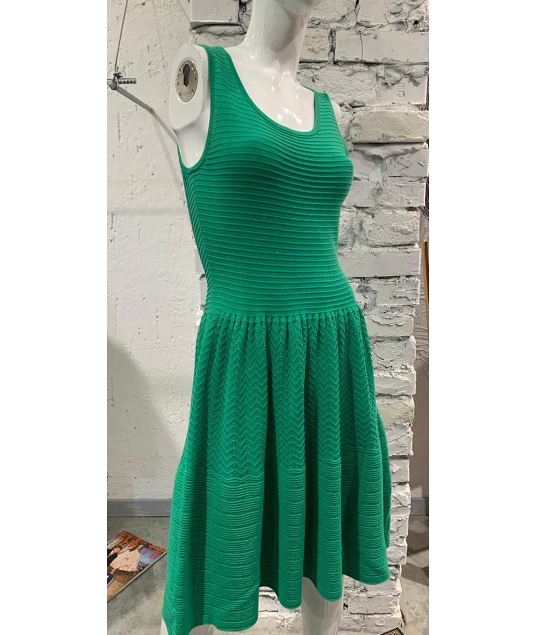 SANDRO Зеленые коктейльное платье, фото 2